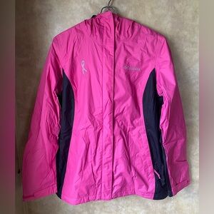 Columbia Omni-Tech Waterproof Rain Windbreaker Breast Cancer Awareness XS